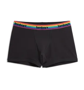 4.5" Trunks - Black Rainbow Logo