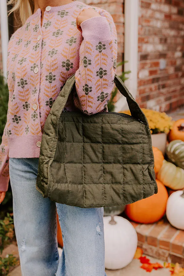 Always In Style Quilted Purse in Olive