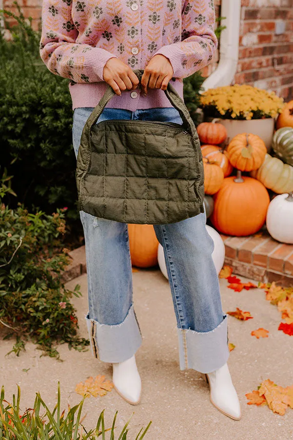 Always In Style Quilted Purse in Olive