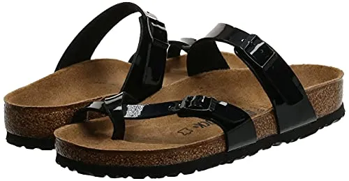 Birkenstock Mayari Black Patent Womens Sandals Size 40 EU