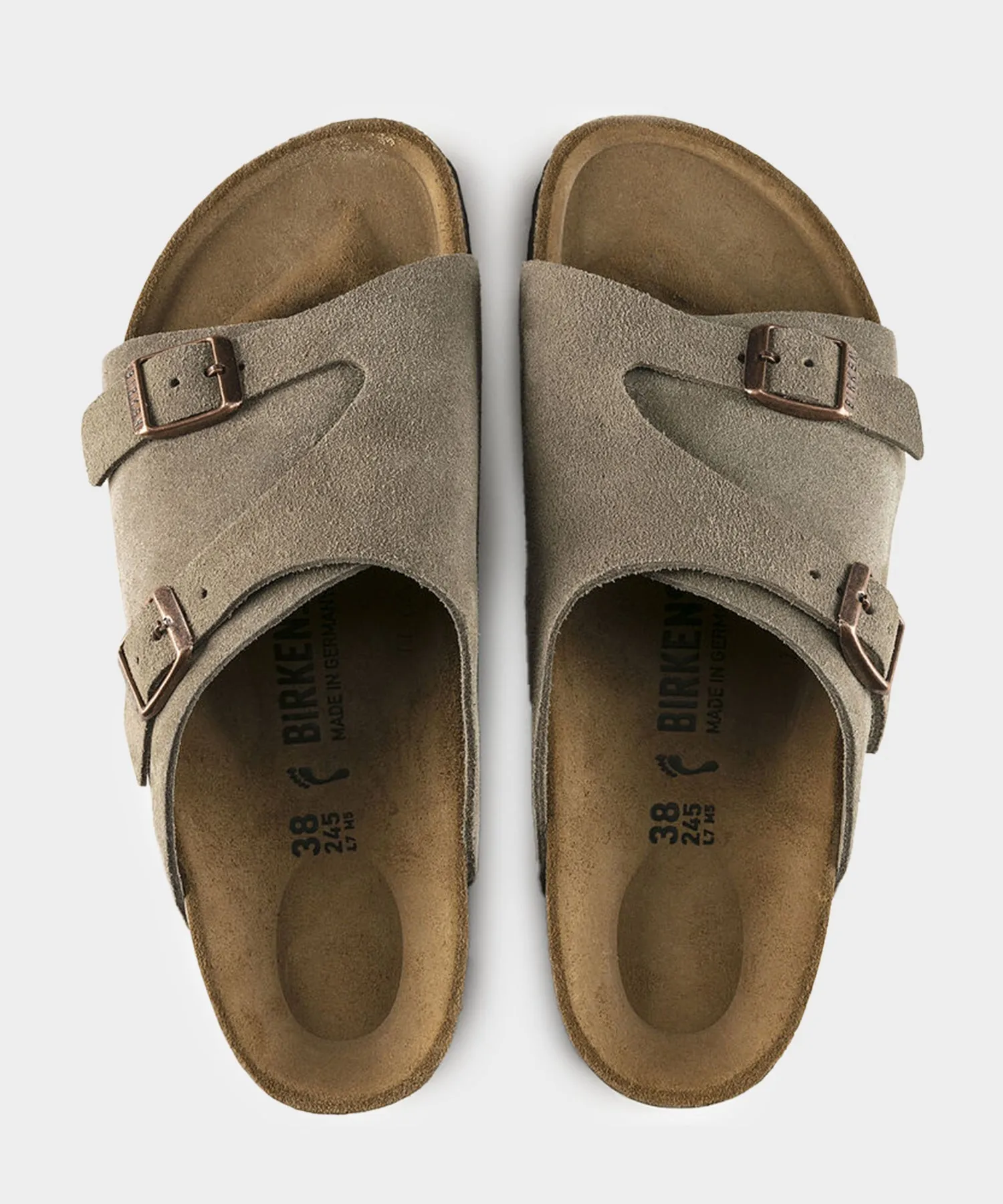 Birkenstock Zurich Suede in Taupe