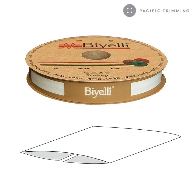 Biyelli 3/4" Satin Bias Tape #11 Light Grey