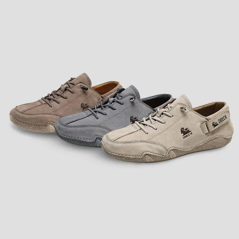 Dbeck® UrbanChic: Vintage Leather Velcro Casual Shoes For Leisure And Everyday