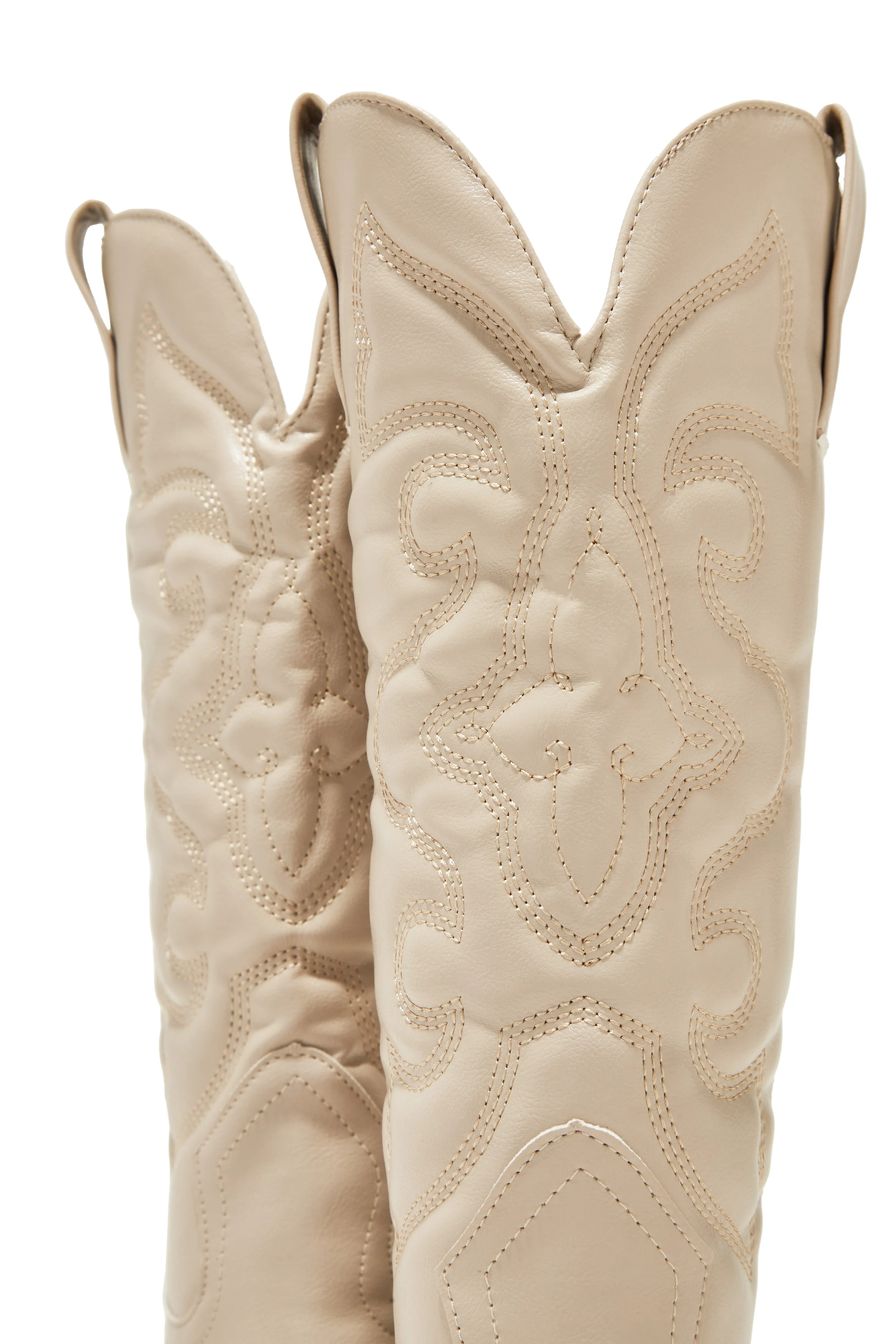 Dylan Western Cowgirl Boots - Sand