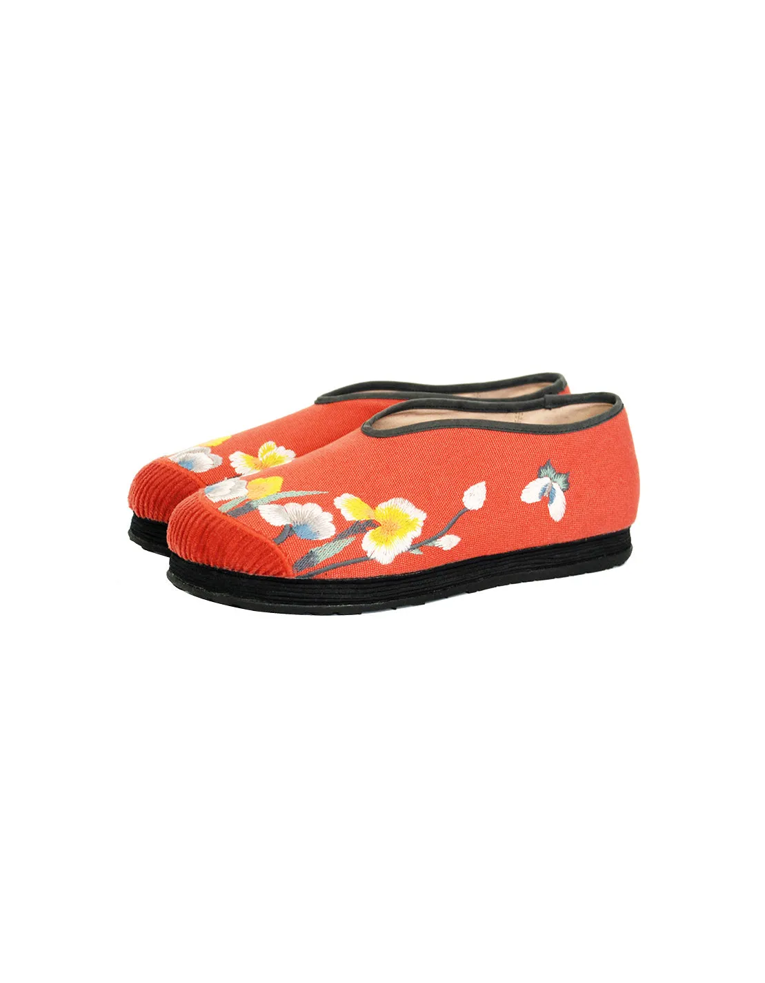 Ethnic Style Embroidery Comfortable Cotton Shoes