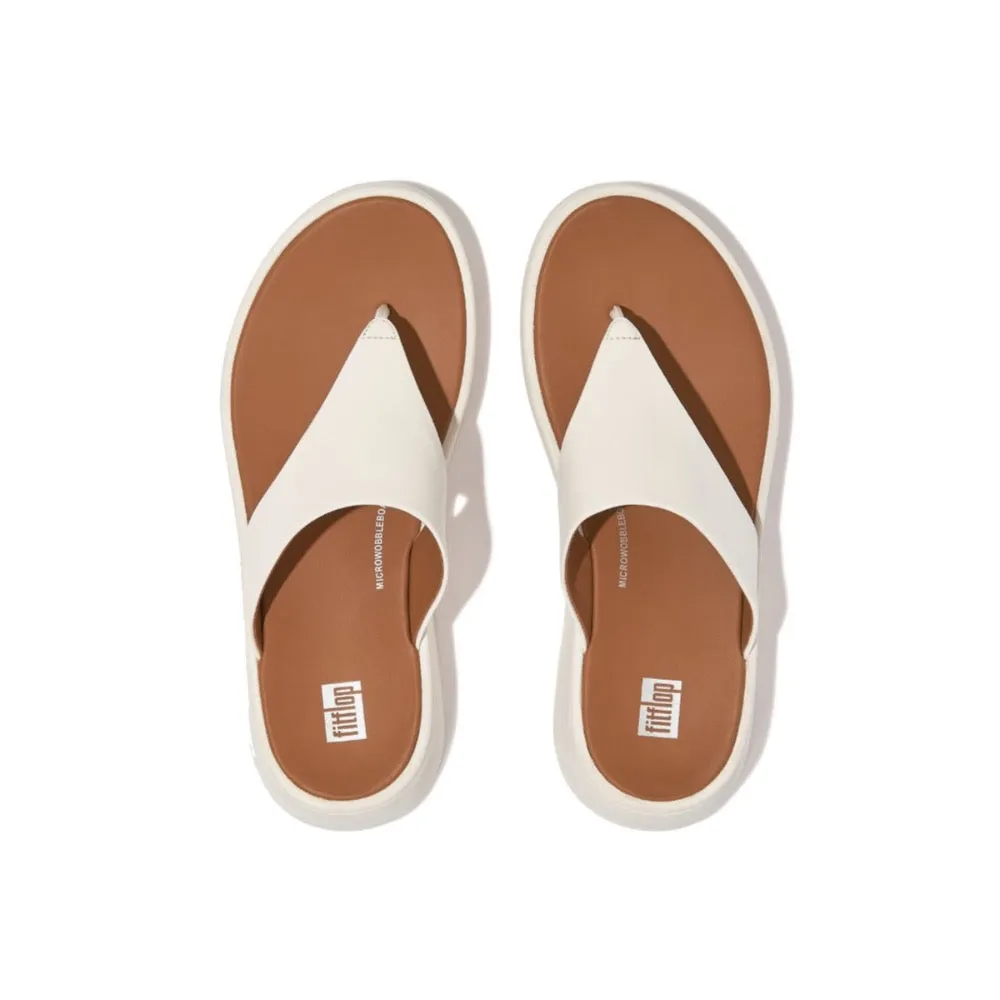 FItFlop Women's F-Mode Leather Toepost Cream