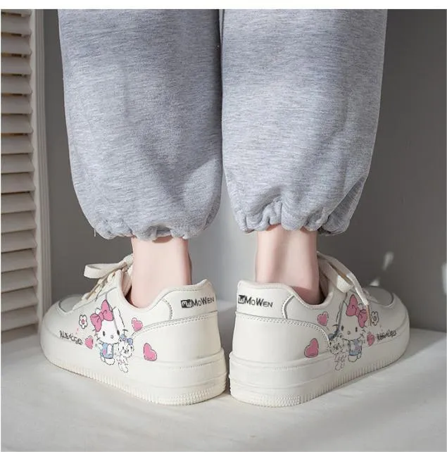 Hello Kitty Sanrio Joint Sneakers Casual Flat Shoes Ins Comfortable and Versatile Student Kitty