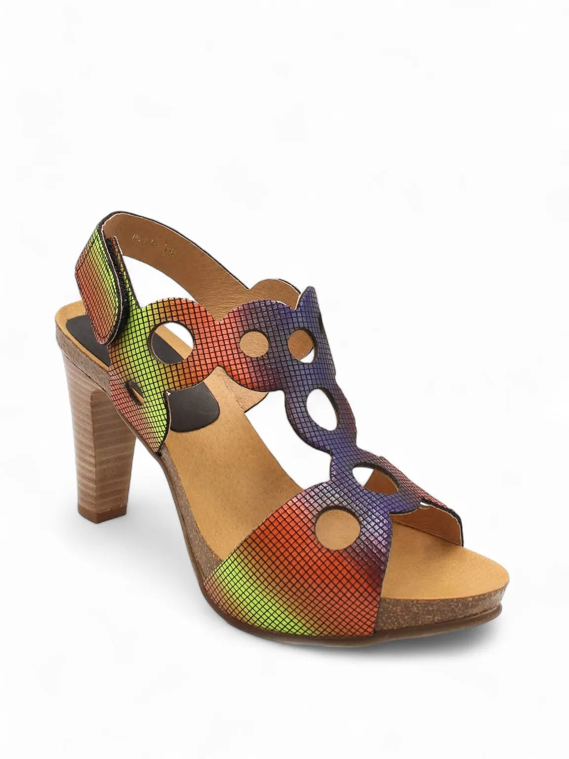 Penny Geometric Heel Sandals