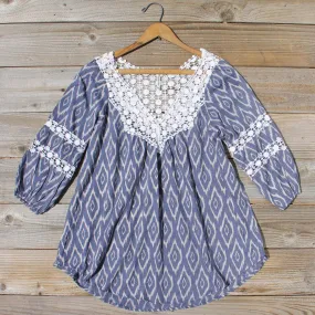 Sugared Breeze Blouse in Midnight Ikat