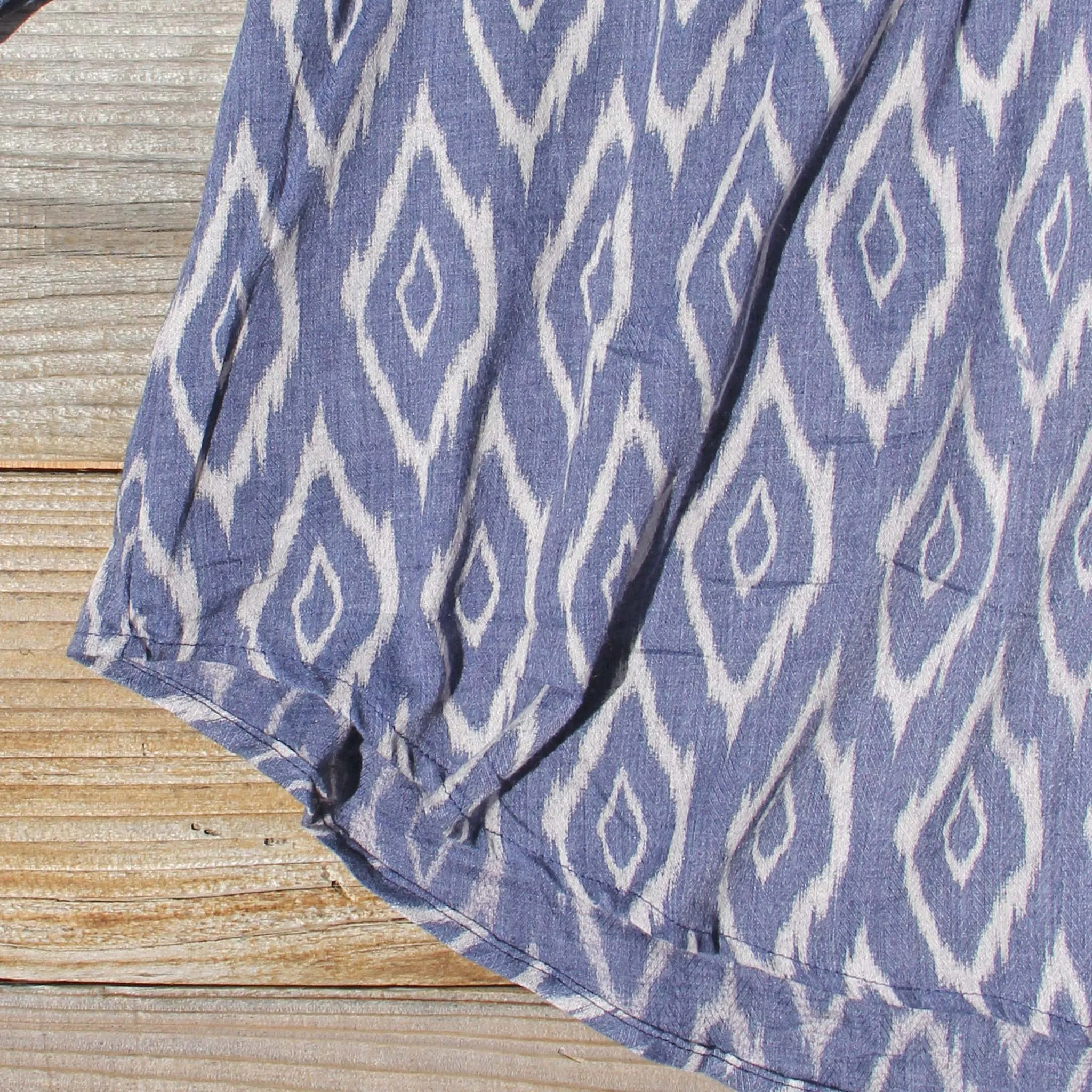 Sugared Breeze Blouse in Midnight Ikat