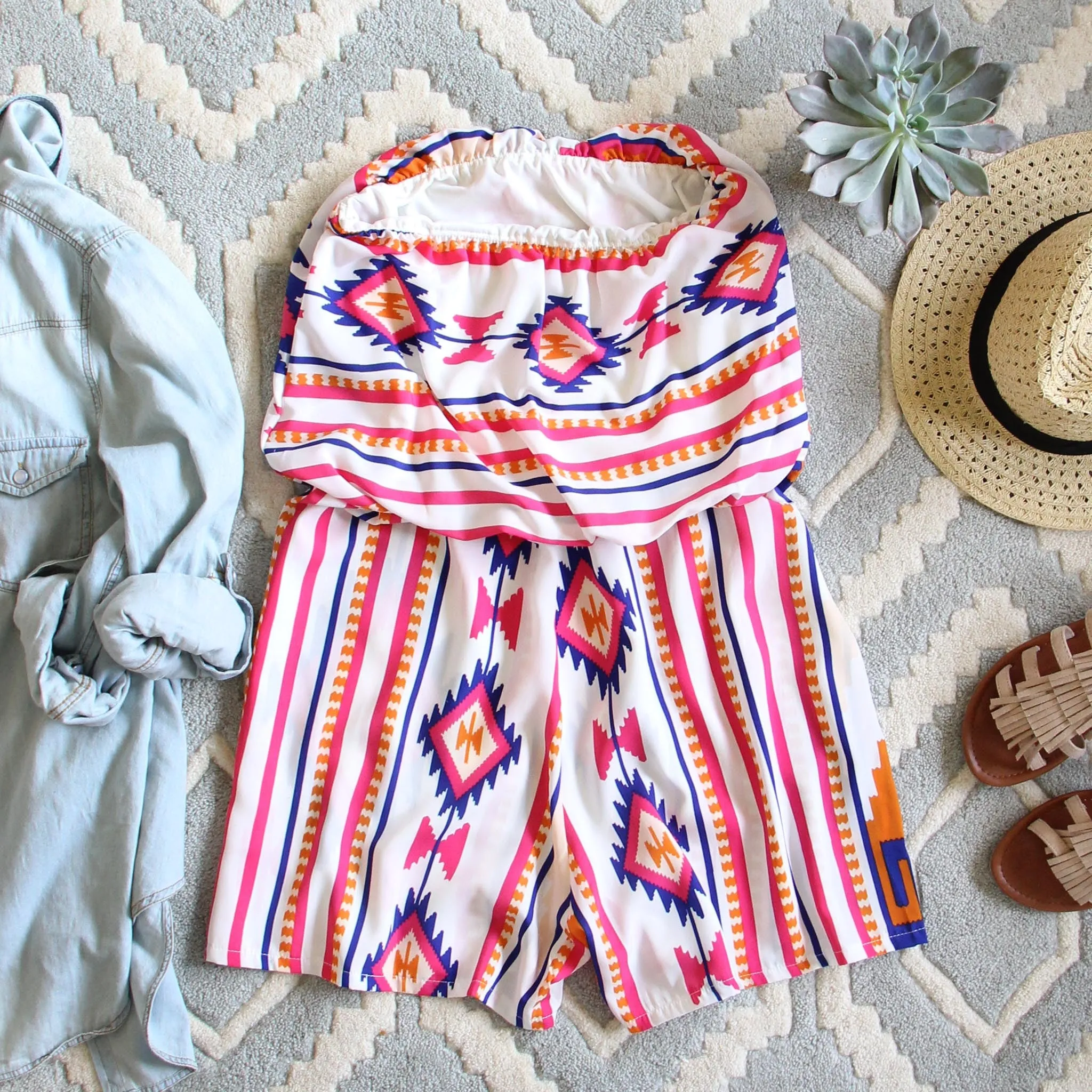 The Jackson Romper in White