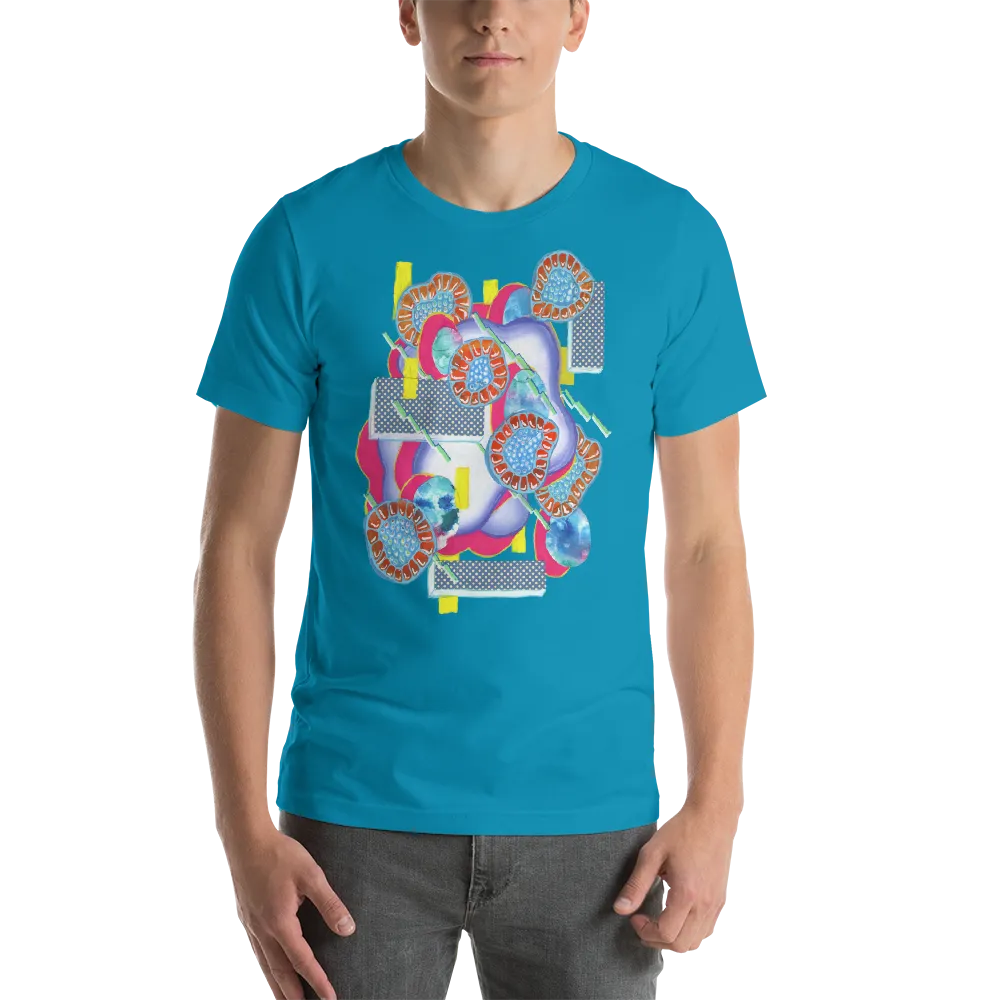 Turquoise Organism Short-Sleeve Unisex T-Shirt