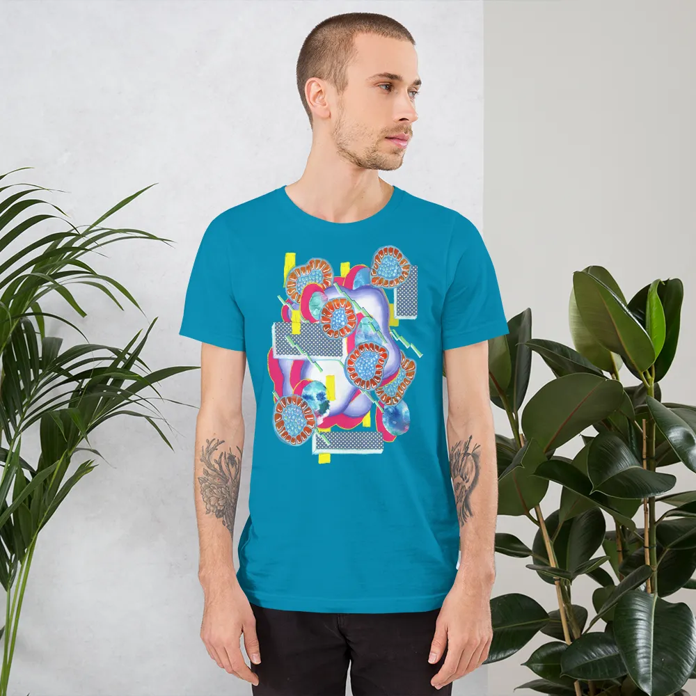 Turquoise Organism Short-Sleeve Unisex T-Shirt