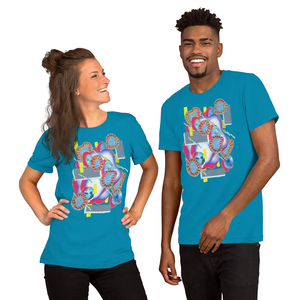 Turquoise Organism Short-Sleeve Unisex T-Shirt