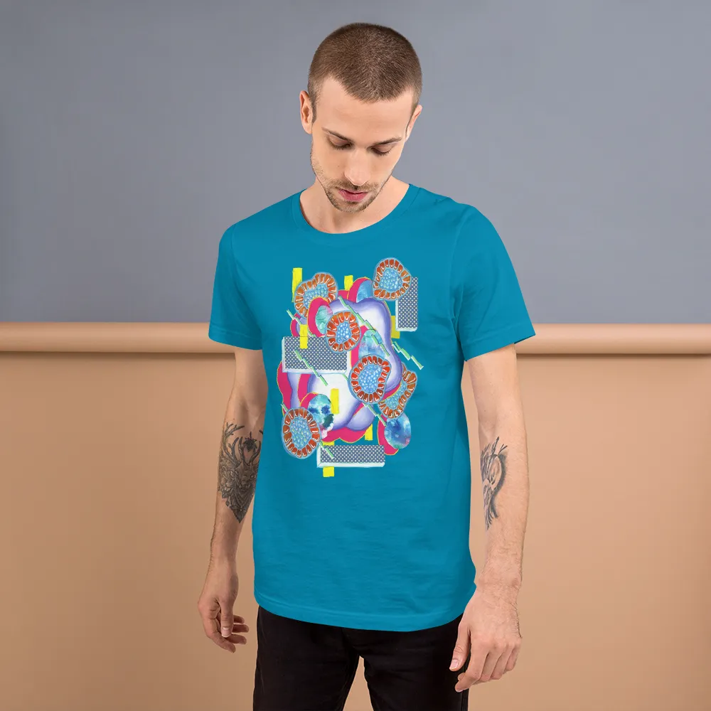 Turquoise Organism Short-Sleeve Unisex T-Shirt