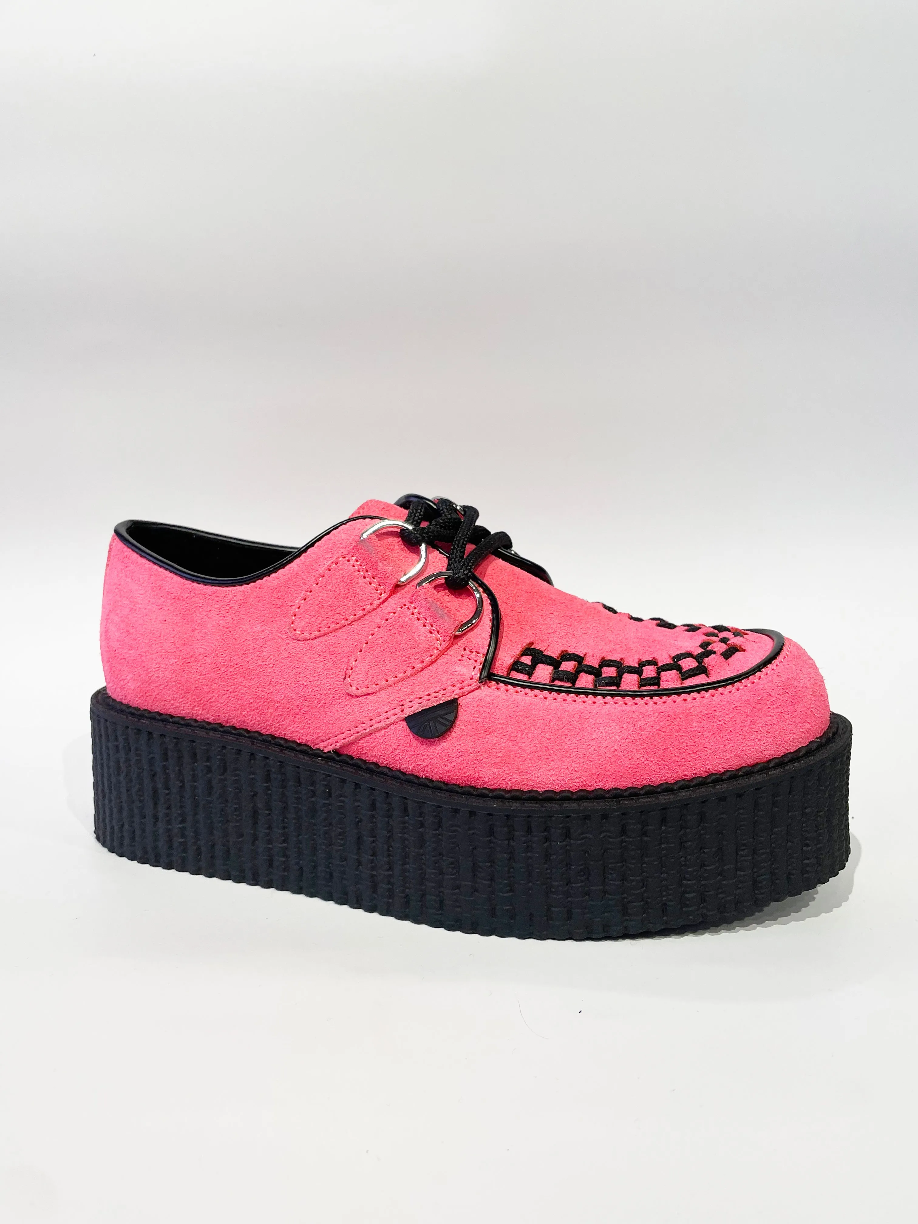 WULFRUN PINK SUEDE CREEPERS SHOE