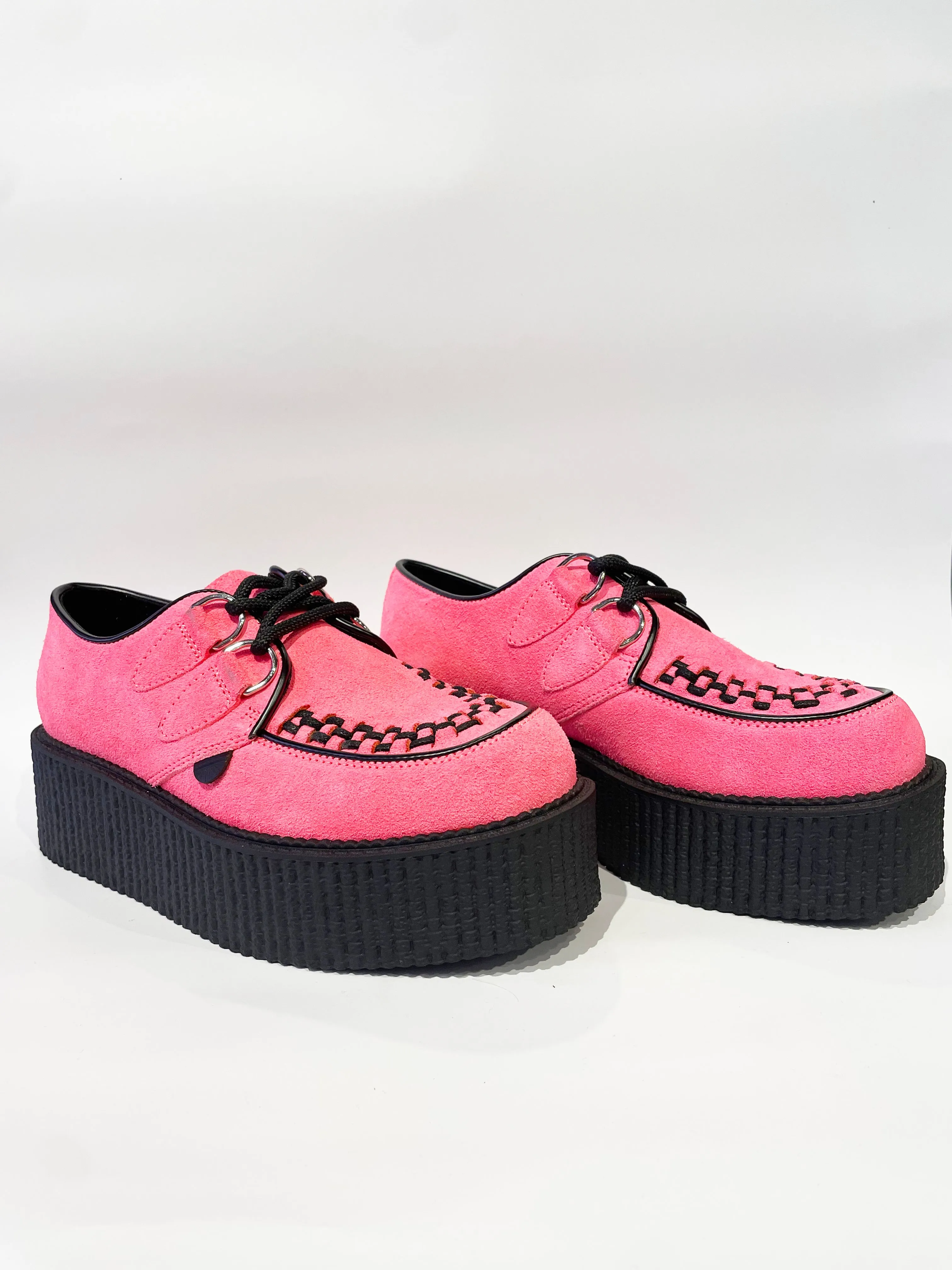 WULFRUN PINK SUEDE CREEPERS SHOE